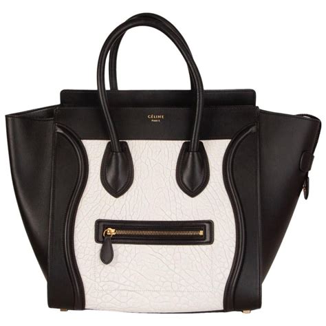 celine black and white|Celine black crossbody bag.